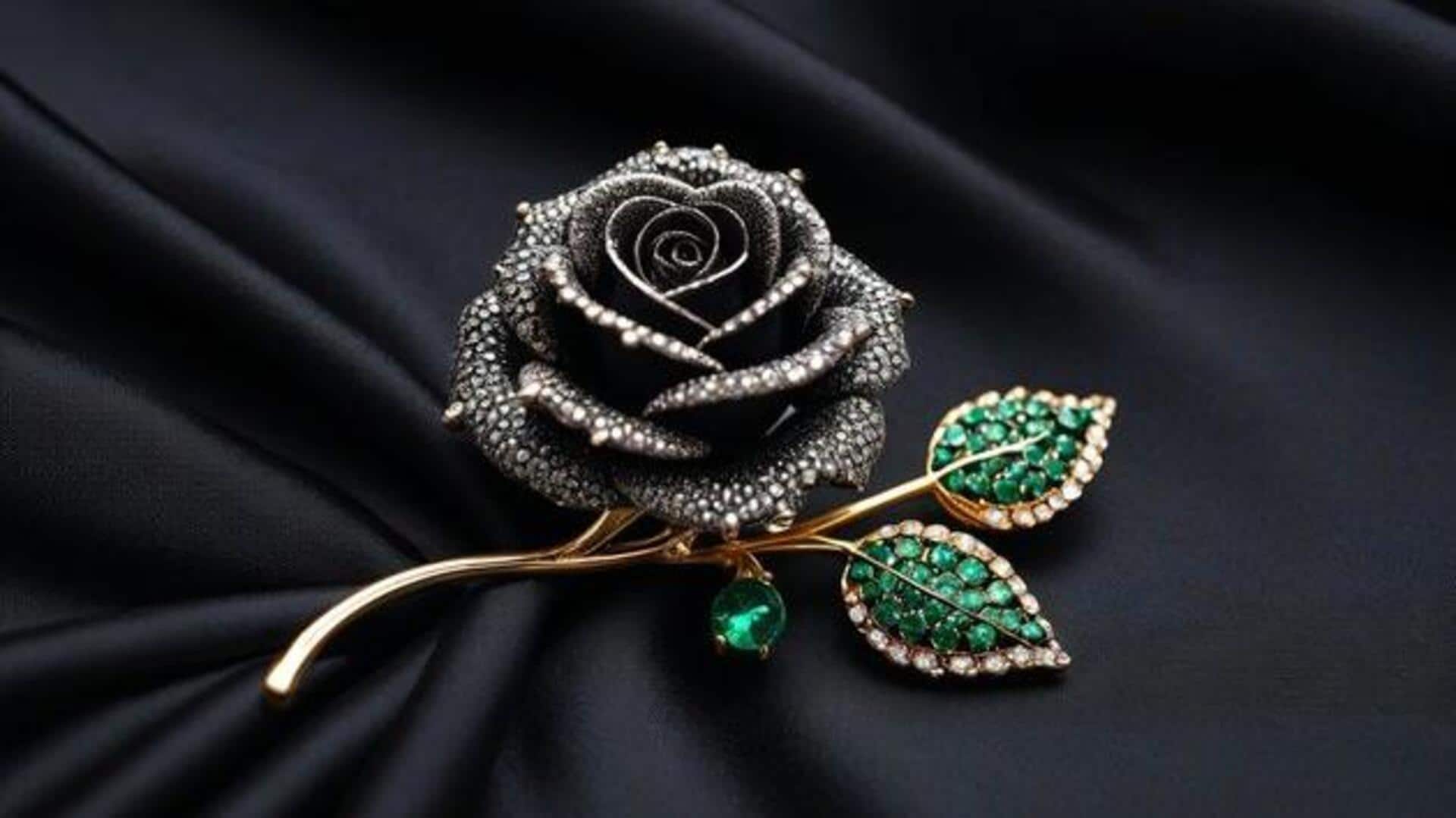 Plain winter coats? Add vintage brooches