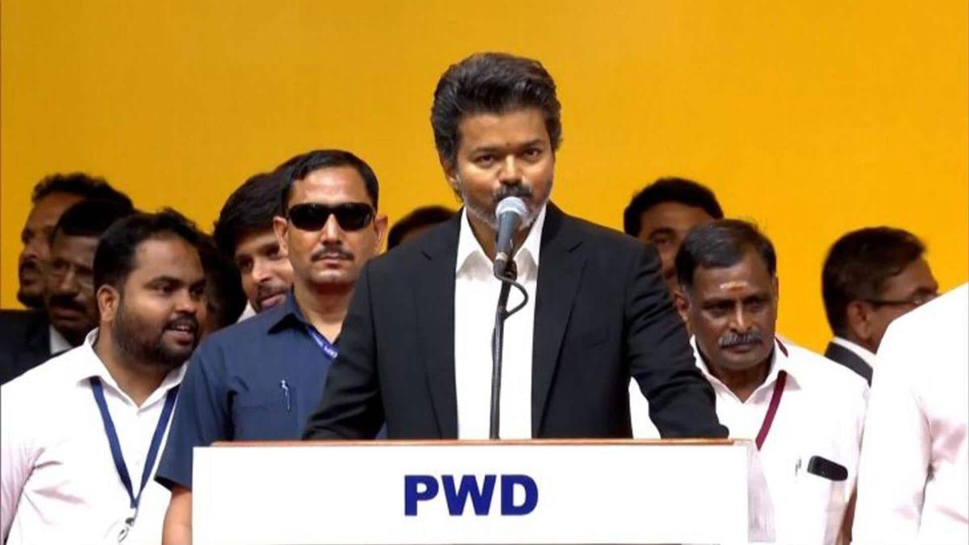Vijay's TVK rules out cabinet berths for AIADMK rebels 