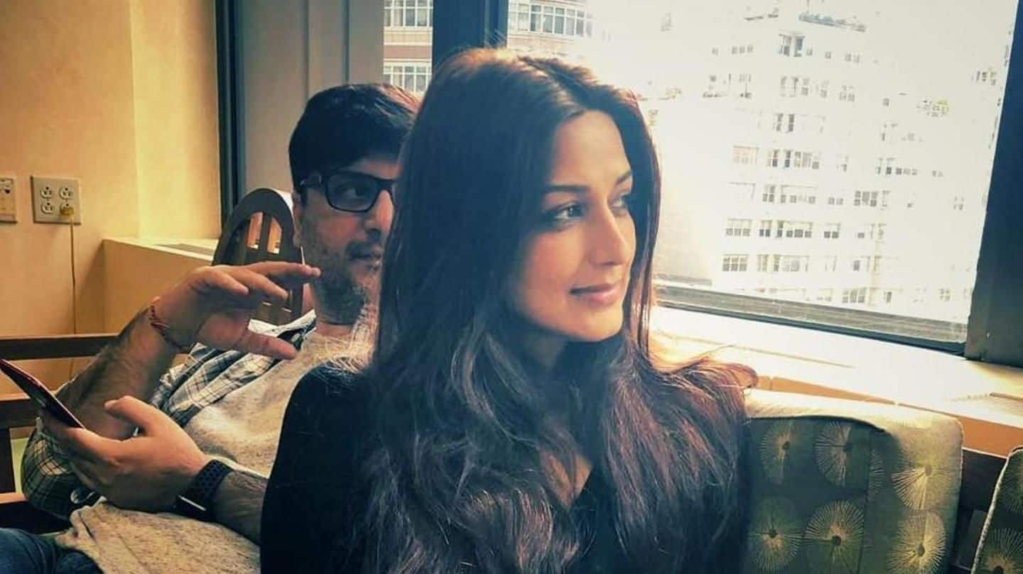 Husband Goldie Behl gives update on Sonali Bendre's cancer treatment