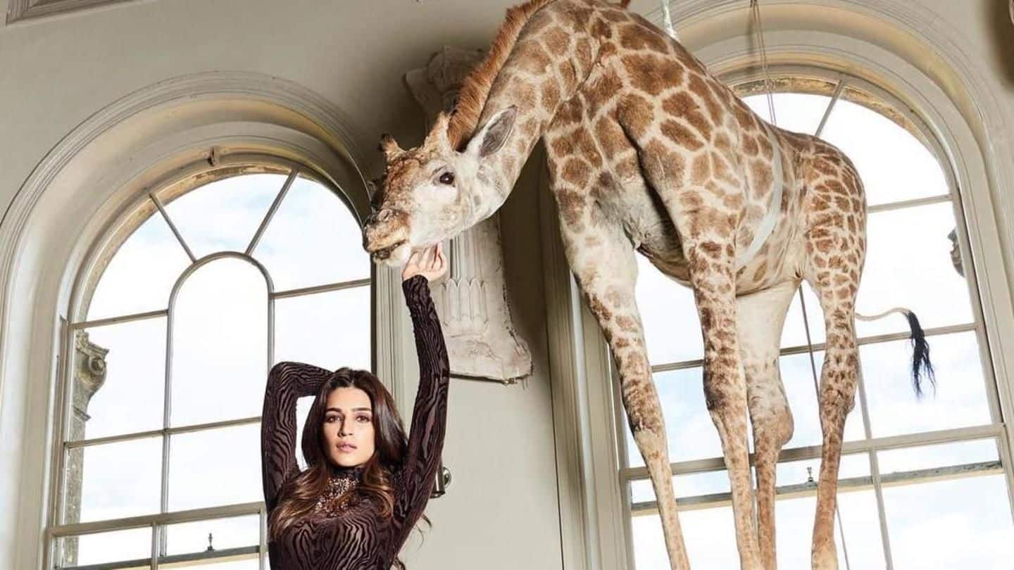 Kriti Sanon responds to controversial giraffe picture in Cosmopolitan photoshoot