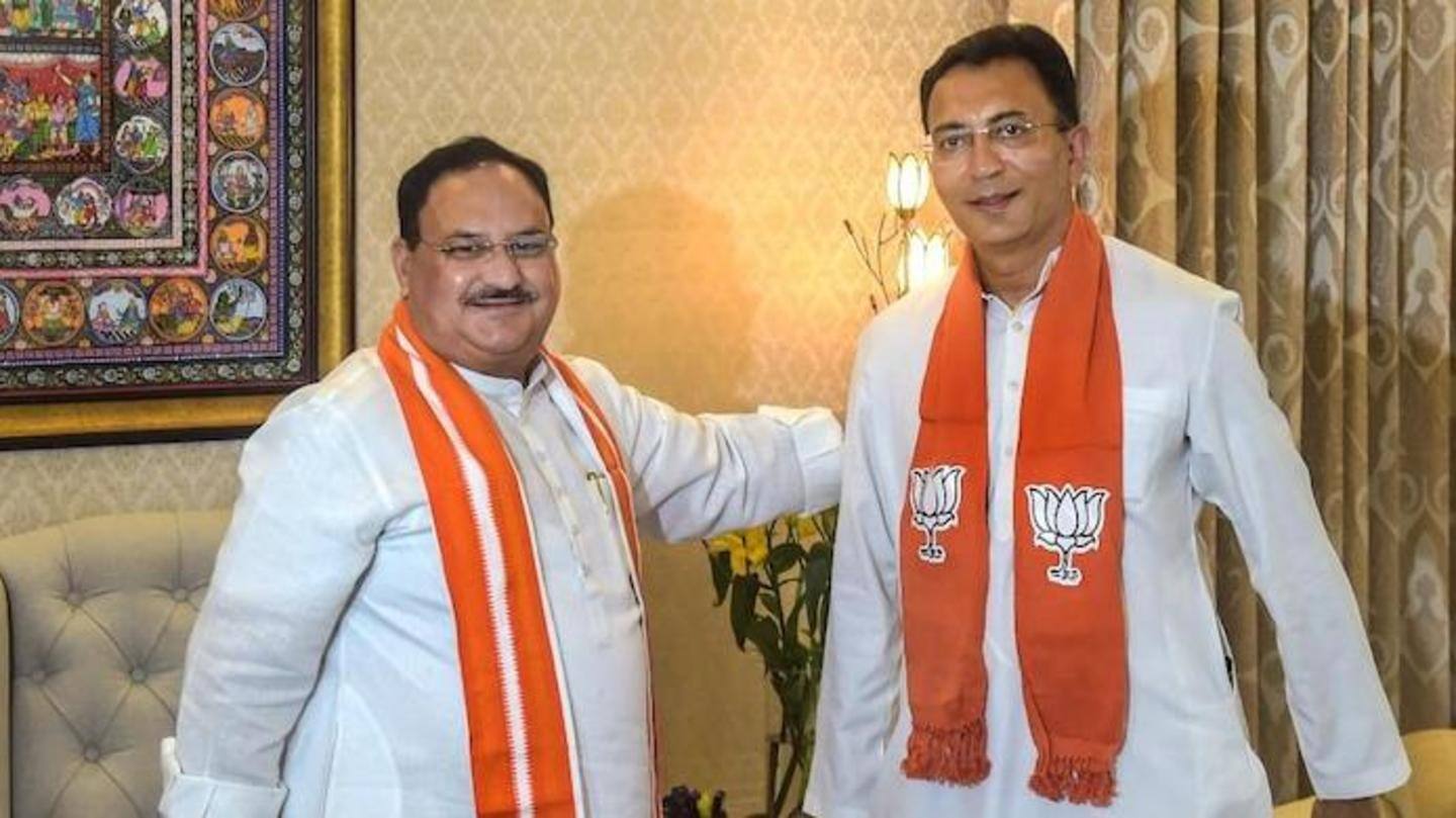 Congress leader Jitin Prasada joined BJP yesterday Congress leader Jitin Prasada joined BJP yesterday