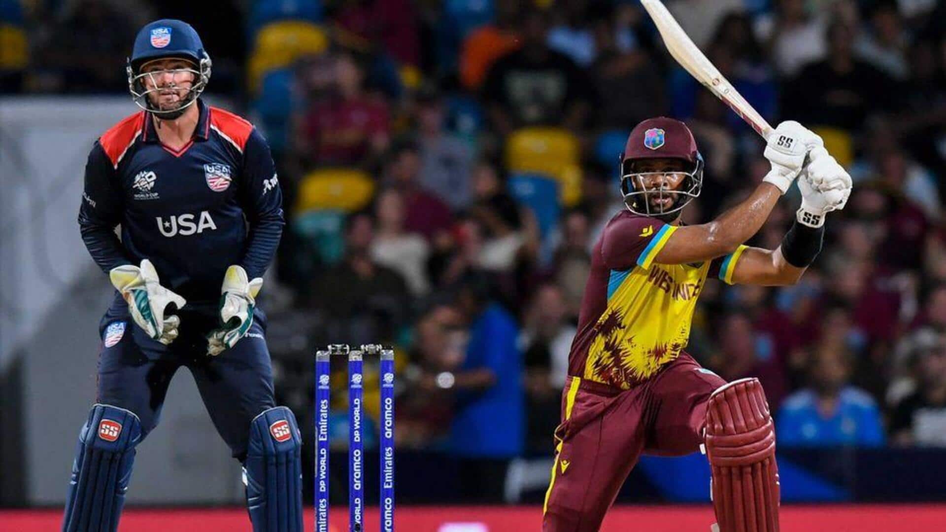 T20 WC: Shai Hope completes 1,500 T20I runs with half-century