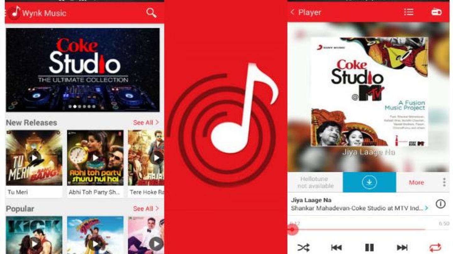 Wynk, perfect for Airtel users Wynk, perfect for Airtel users
