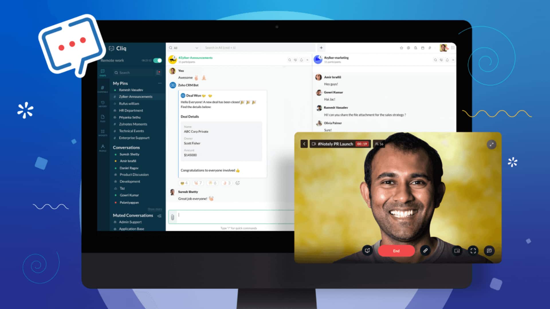 Zoho Cliq takes on Slack and Zoom with new features