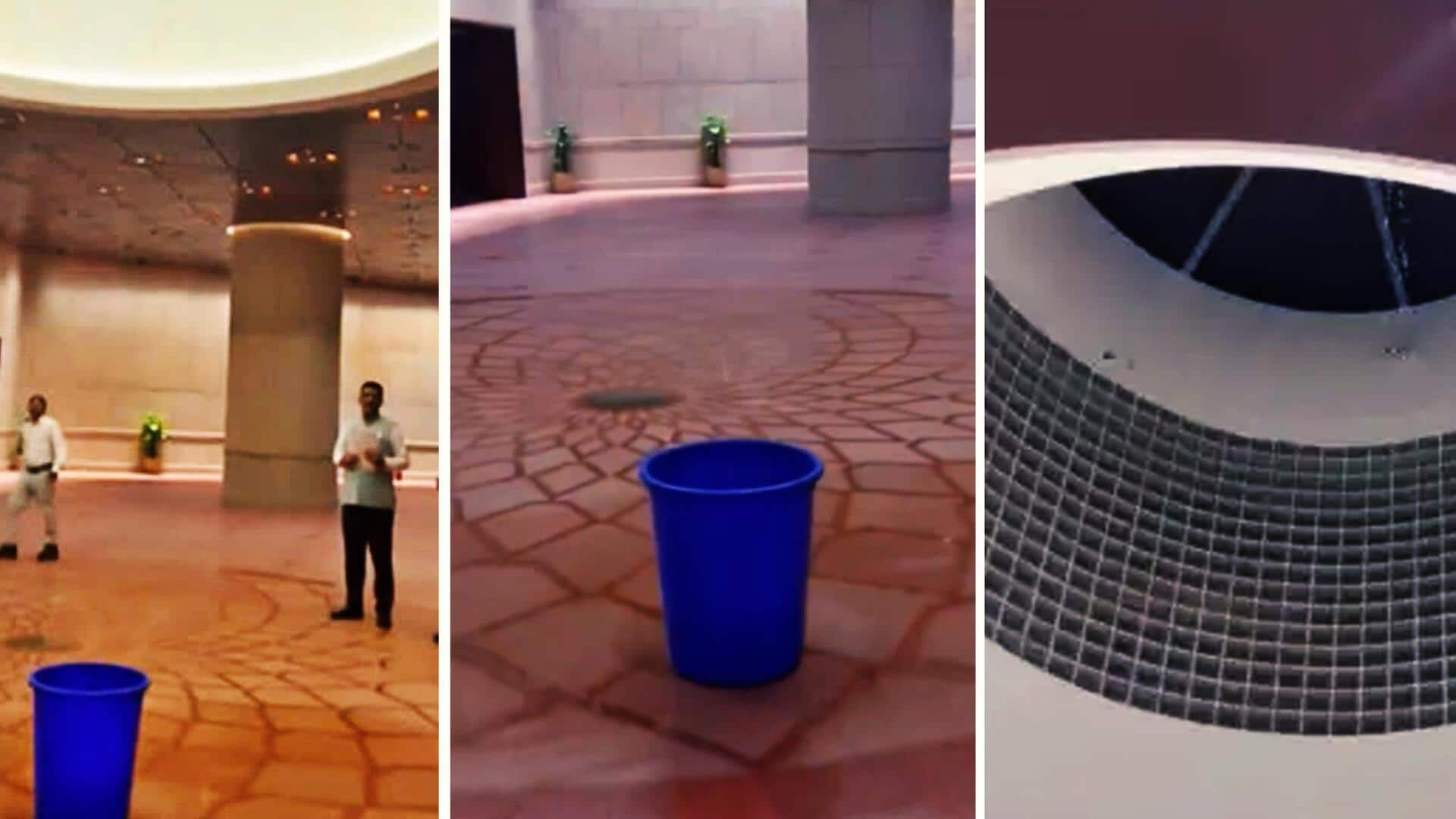 Opposition targets Centre over water leak in new Parliament building