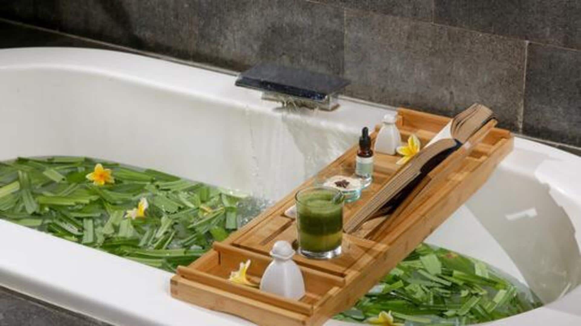 How to create a calming herbal bath