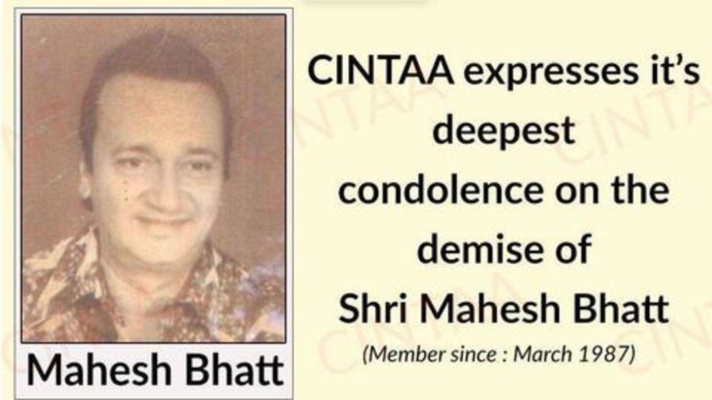 Apparently, Gujarati actor Mahesh Bhatt was misunderstood as Bollywood filmmaker Apparently, Gujarati actor Mahesh Bhatt was misunderstood as Bollywood filmmaker