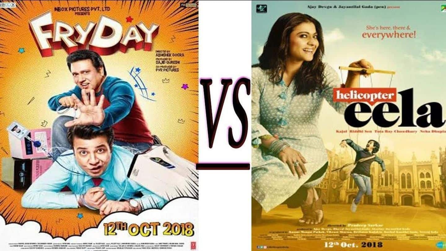 Second Week: 'Jalebi' v/s 'Helicopter Eela' v/s 'FryDay' Second Week: 'Jalebi' v/s 'Helicopter Eela' v/s 'FryDay'