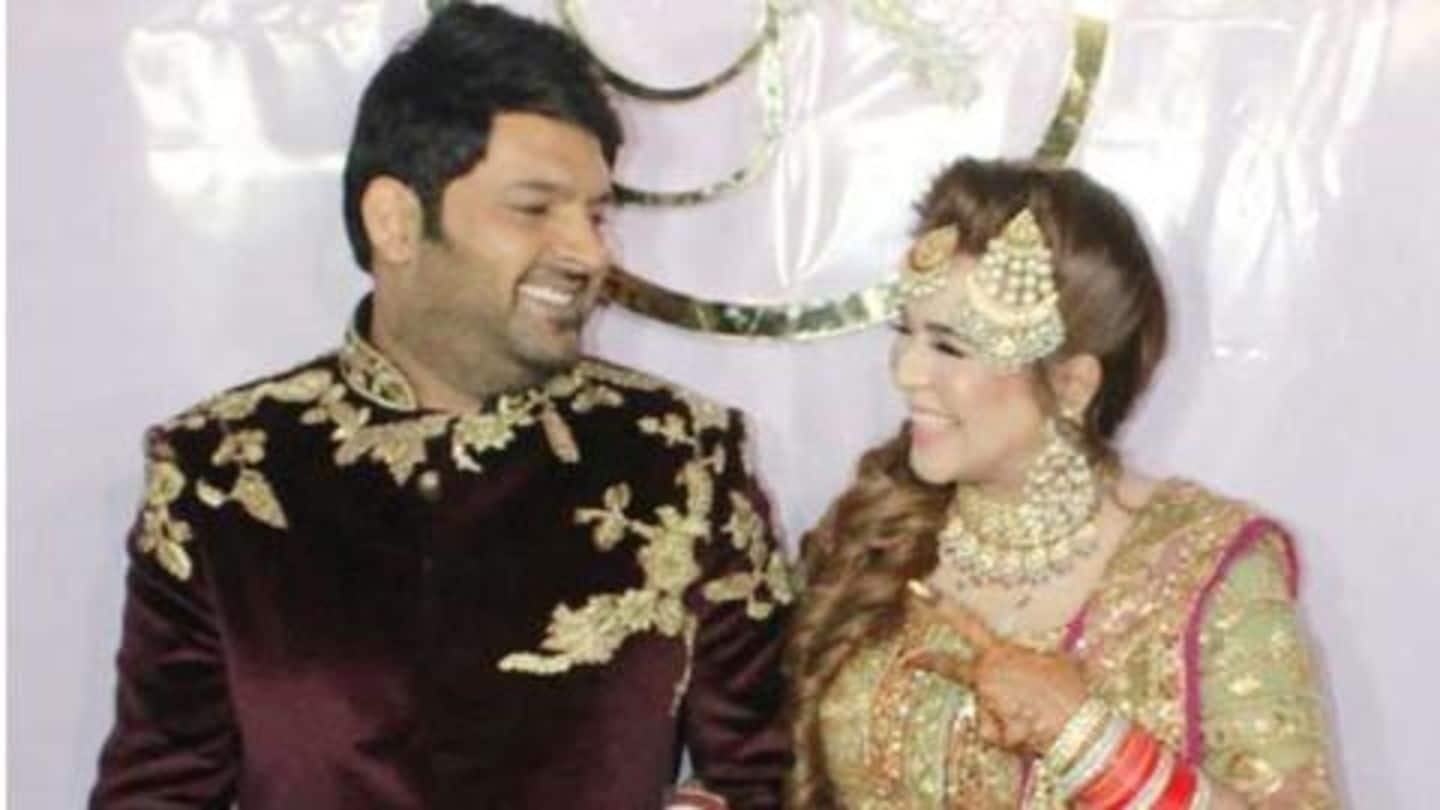 #KapilSharmaWedding: Newlyweds look head-over-heels in love during the reception