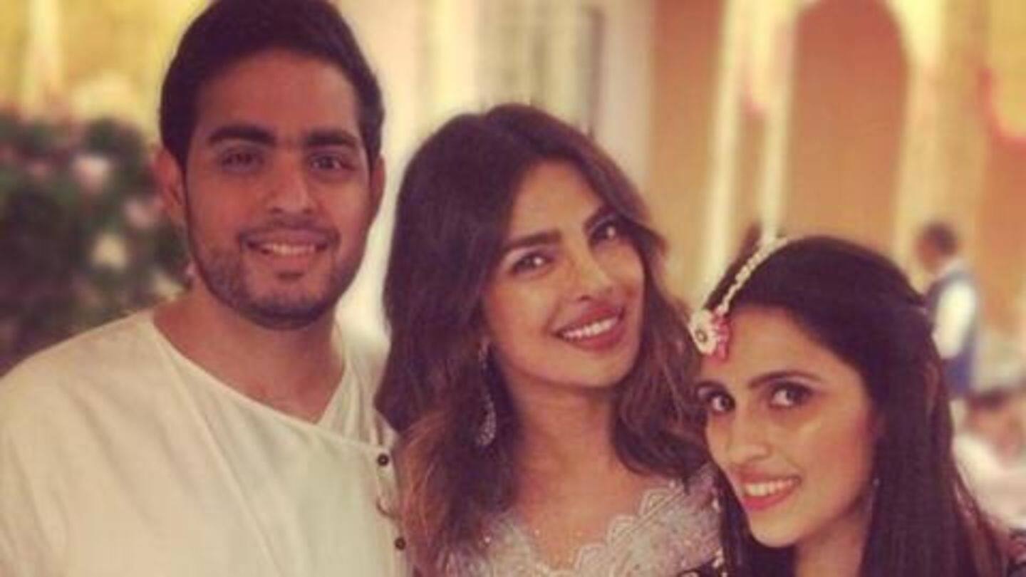 Priyanka skipped Oscars to attend Akash's bachelor bash with husband Priyanka skipped Oscars to attend Akash's bachelor bash with husband