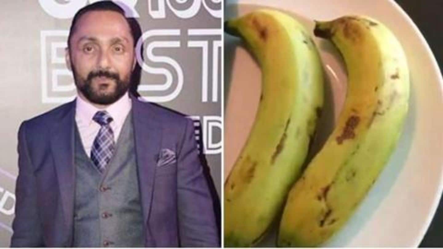 Rahul Bose was charged Rs. 442.50 for two bananas. What?