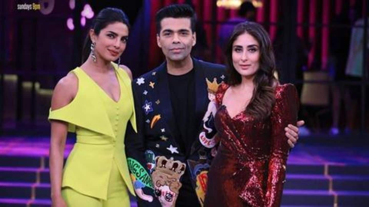 #KWK6 grand finale: Arch-rivals turned friends Kareena-Priyanka gossip, laugh, talk