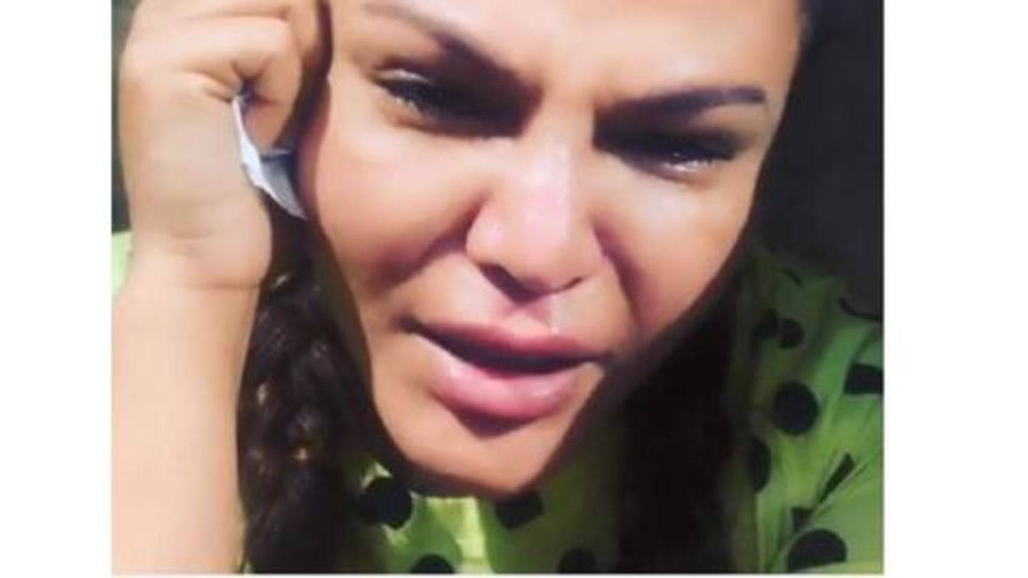 Apparently, Rakhi couldn't stop her tears Apparently, Rakhi couldn't stop her tears
