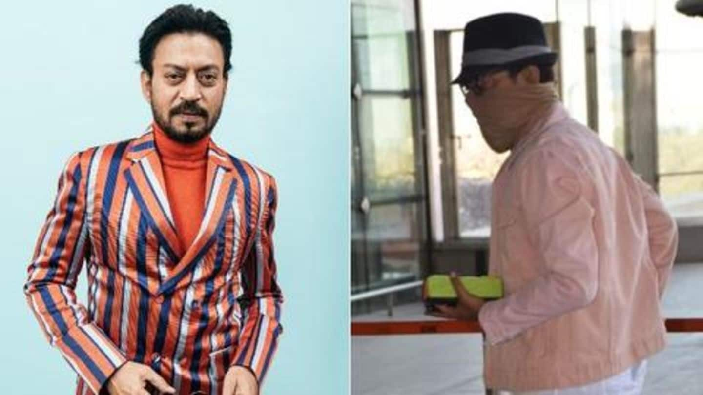 Amid cancer treatment, Irrfan gets clicked for the first time