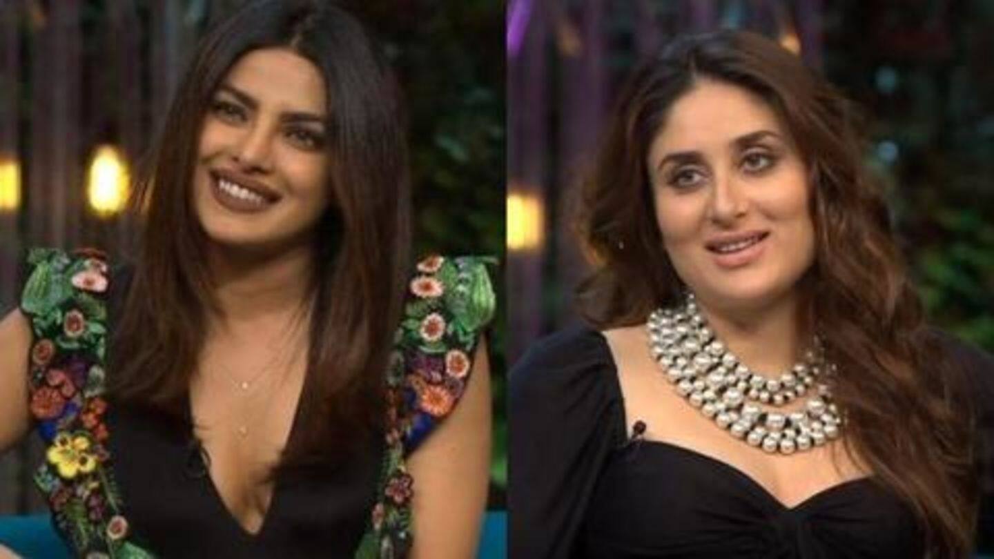 'Don't forget your roots,' Kareena asks Priyanka on the show 'Don't forget your roots,' Kareena asks Priyanka on the show