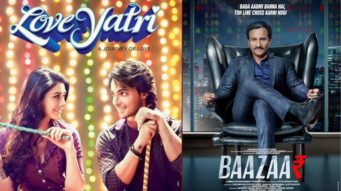'LoveYatri' to 'Baazaar': Bollywood-releases to watch out for this October