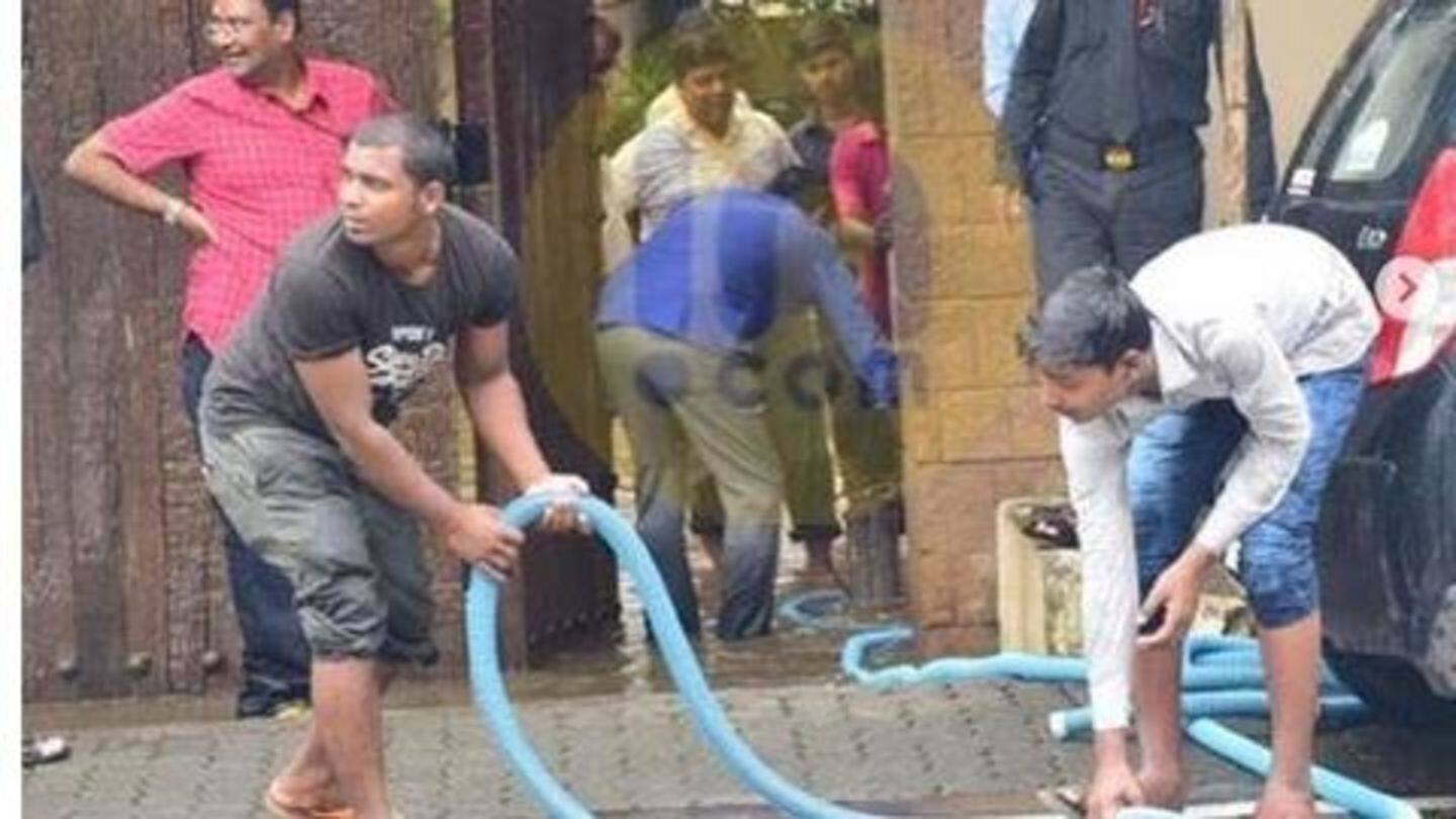 Big B's Janak was also flooded with rainwater in July Big B's Janak was also flooded with rainwater in July