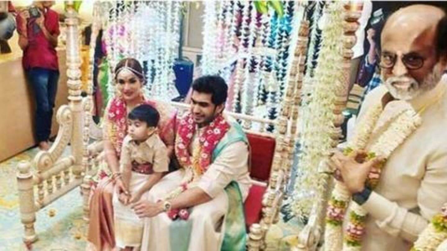 Soundarya's son Ved was chief guest at her second wedding Soundarya's son Ved was chief guest at her second wedding