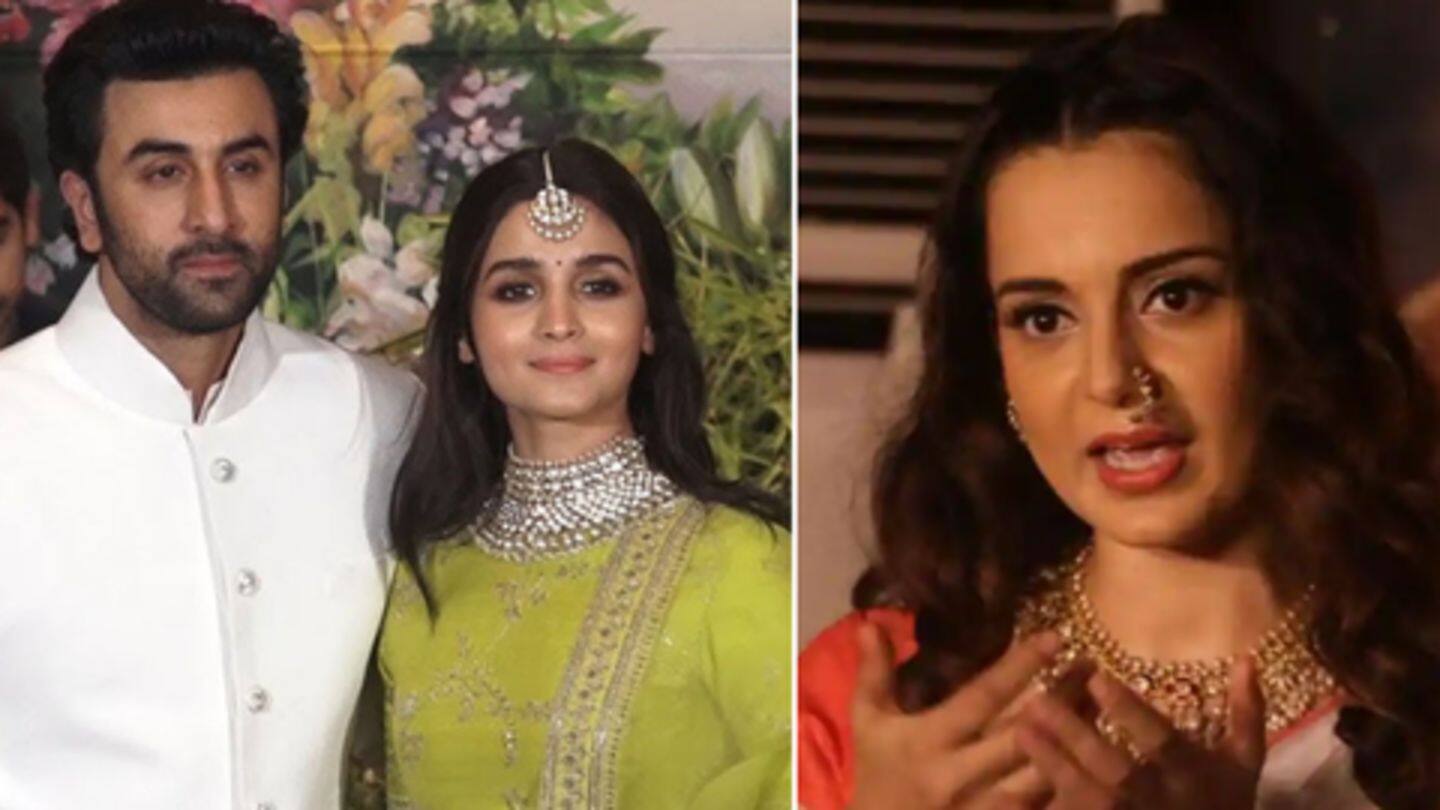 Earlier, Kangana called Ranbir and Alia 'irresponsible' Earlier, Kangana called Ranbir and Alia 'irresponsible'