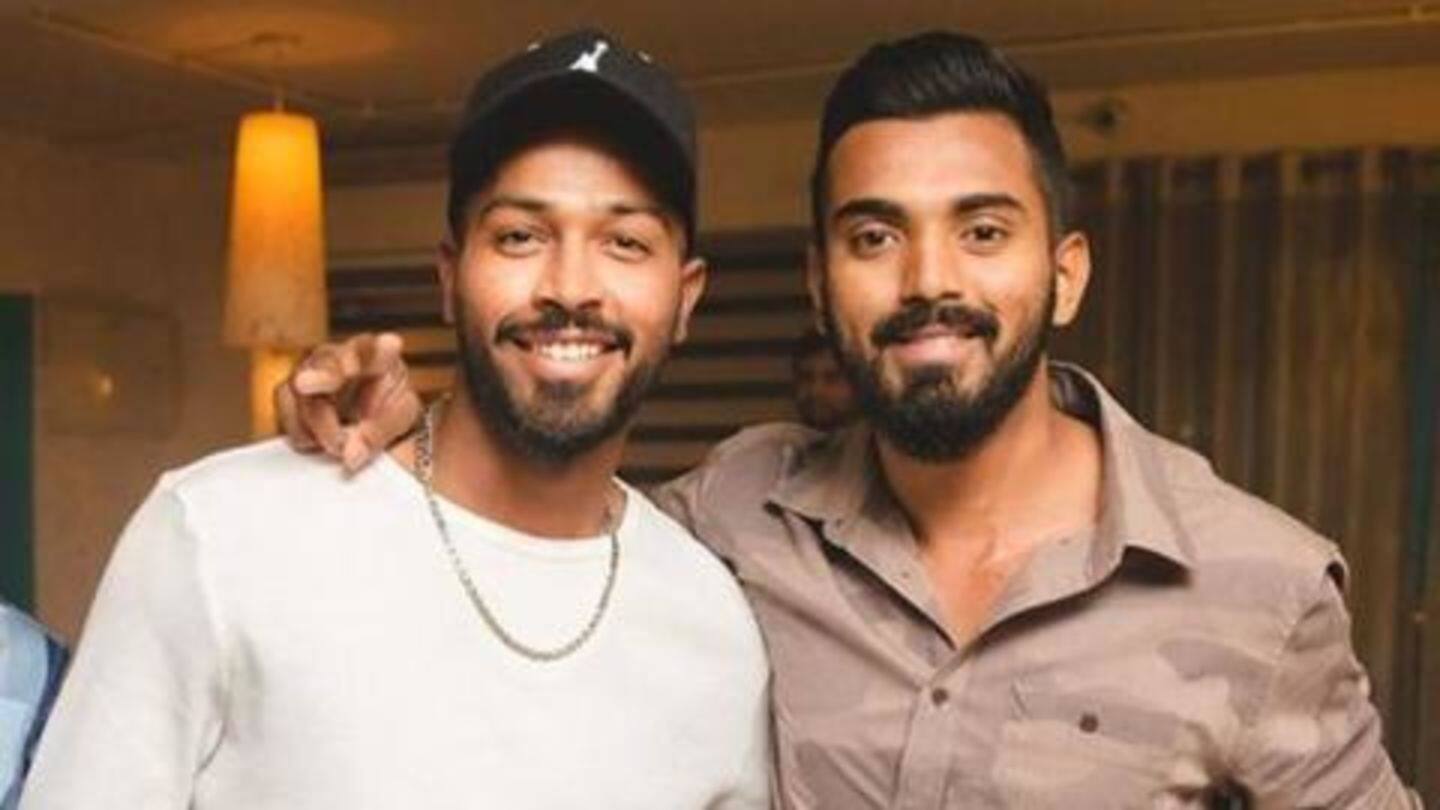 Pandya and Rahul were suspended by BCCI Pandya and Rahul were suspended by BCCI