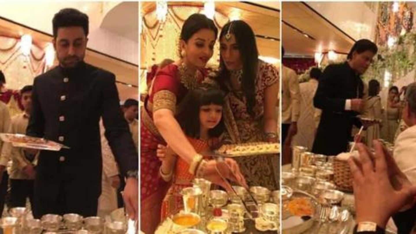 #IshaAmbaniWedding: Abhishek explains why SRK, Aamir served food to guests