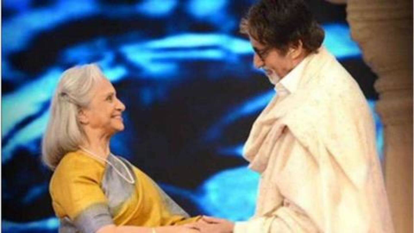 Waheeda ji a perfect example of an Indian woman: Bachchan Waheeda ji a perfect example of an Indian woman: Bachchan