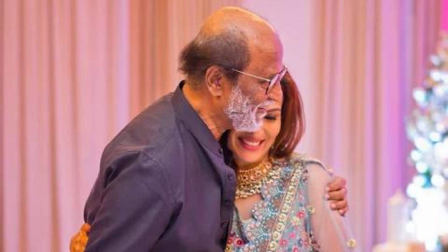 Rajinikanth grooves to 'Muthu' songs in daughter's mehendi ceremony