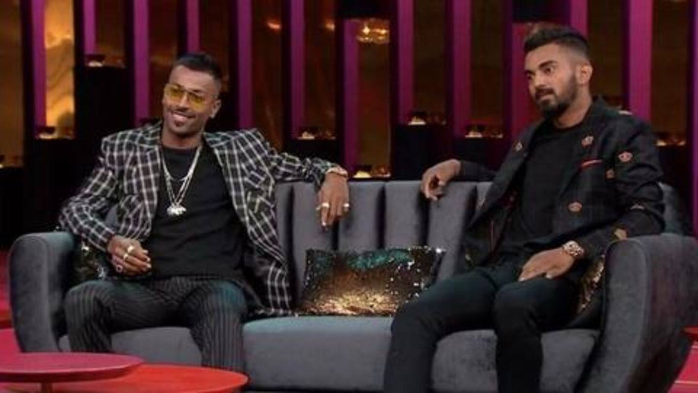 Backstory: Cricketers landed in trouble after 'KWK' debut Backstory: Cricketers landed in trouble after 'KWK' debut