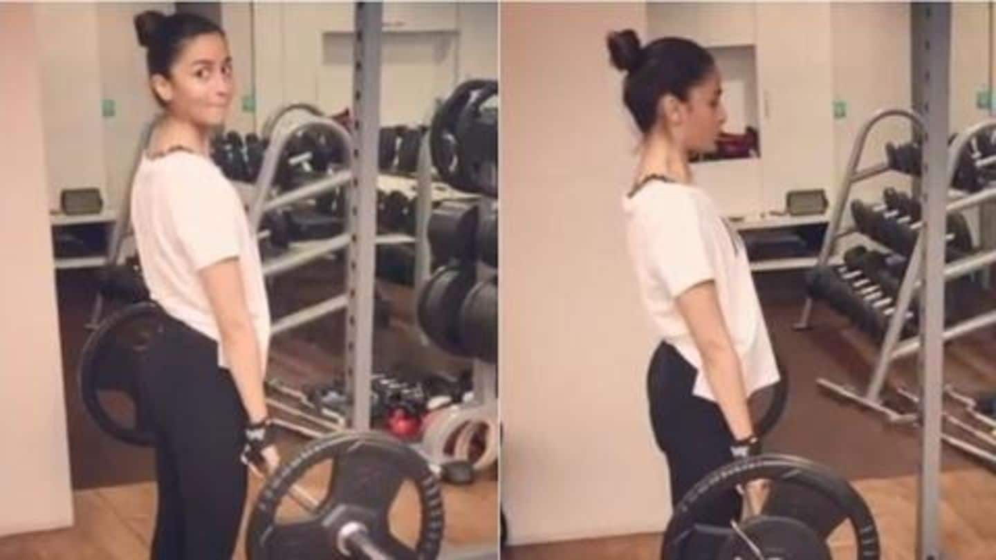 Alia Bhatt beats her personal best, lifts 70 kgs weight