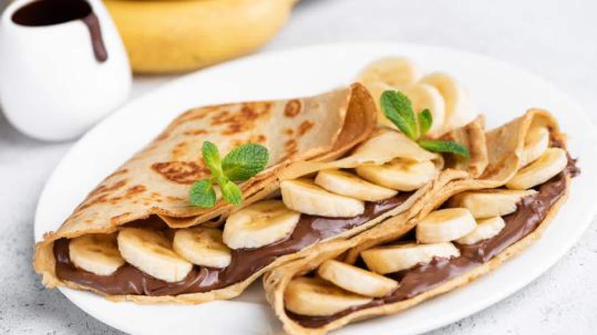 Walnut-banana wraps: The new morning favorite