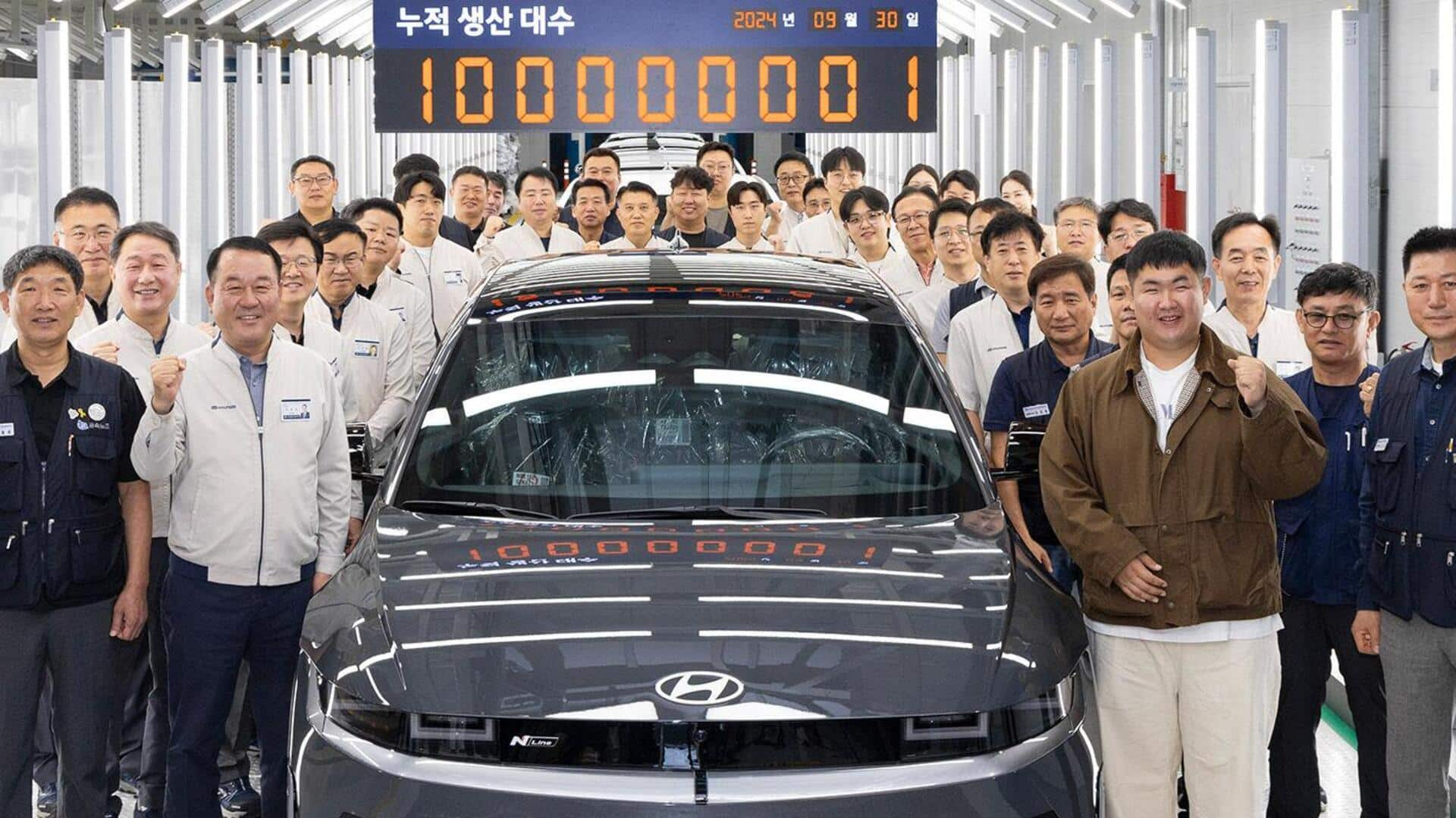 Hyundai rolls out its 100 millionth car: Tracing automaker's journey