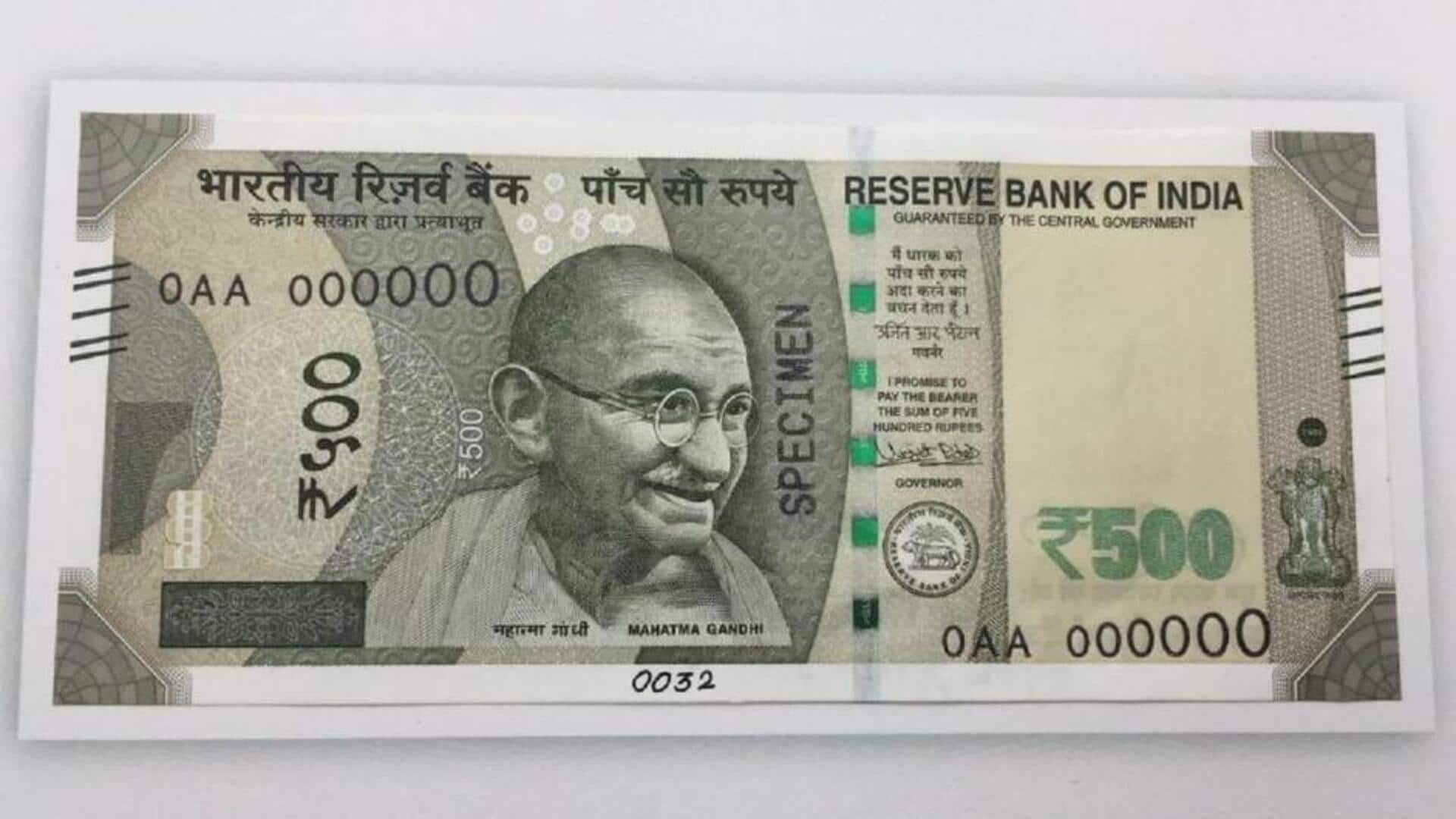 Counterfeit ₹500 notes up 300% in India over 5 years