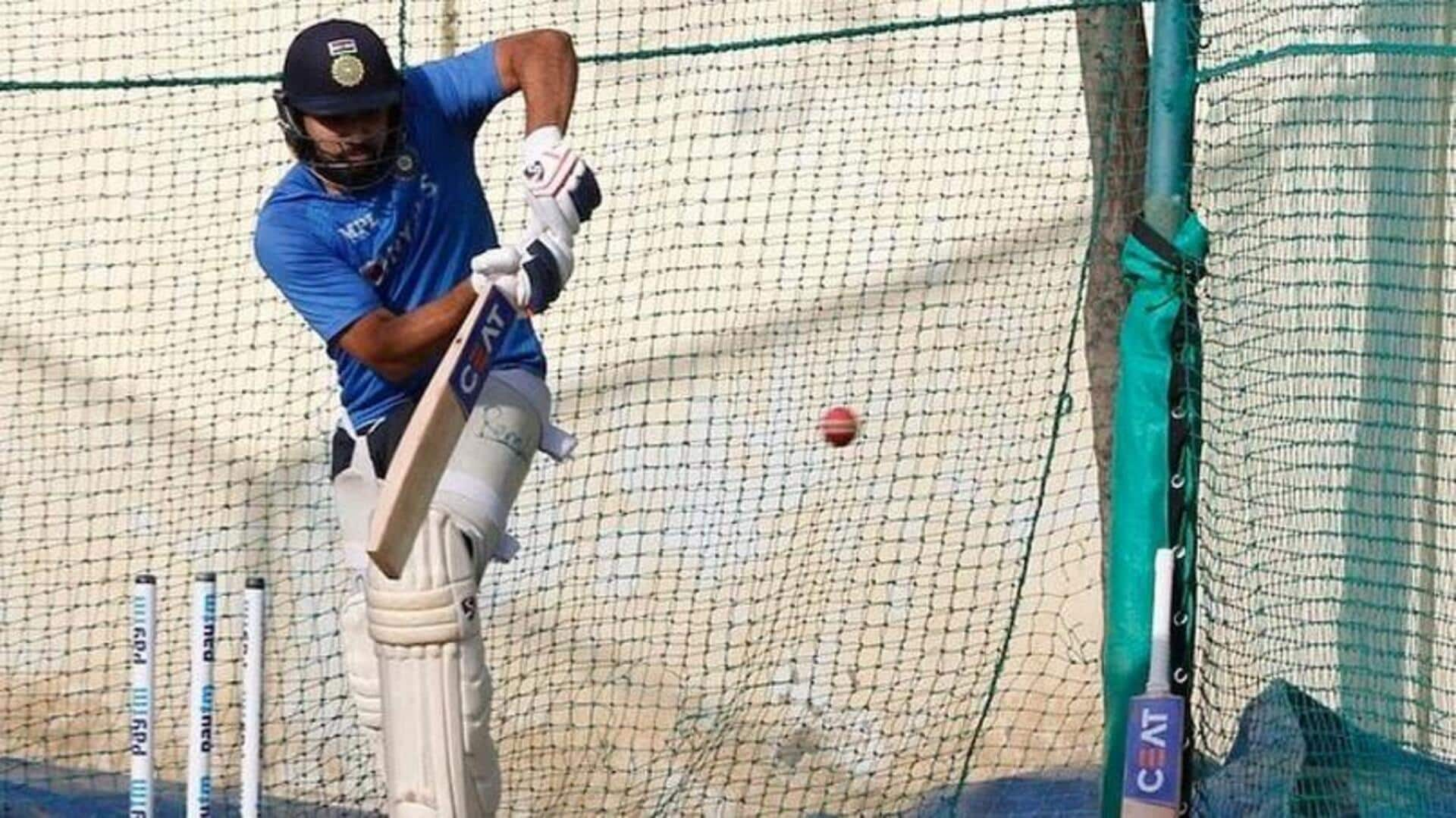 Rohit Sharma toils in nets for Ranji Trophy return