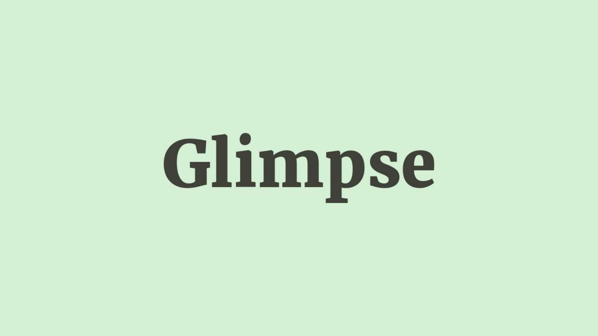 Word of the Day: Glimpse