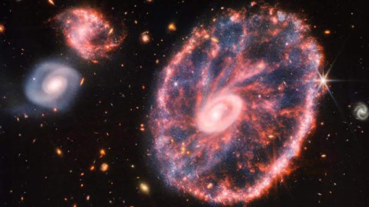 James Webb telescope reveals star formation in stunning Cartwheel Galaxy