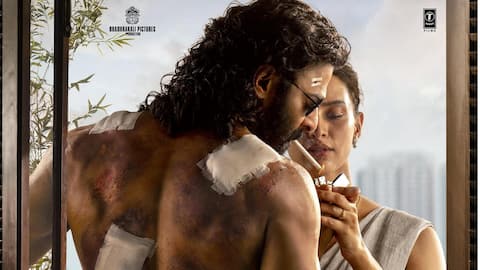 'Spirit' first-look: Triptii lights cigarette for wounded Prabhas 