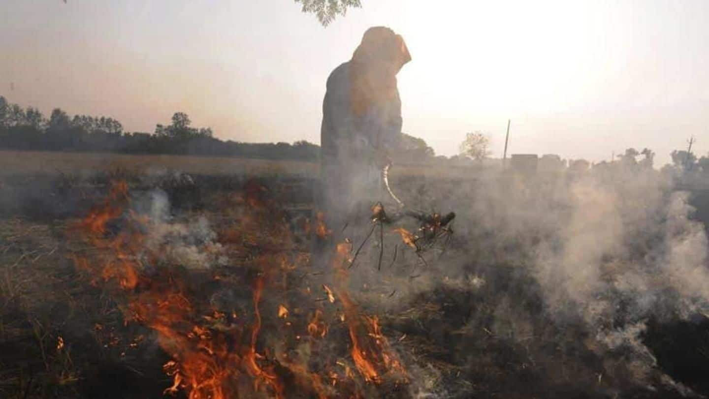 Rampant stubble burning activity in Punjab and Haryana Rampant stubble burning activity in Punjab and Haryana