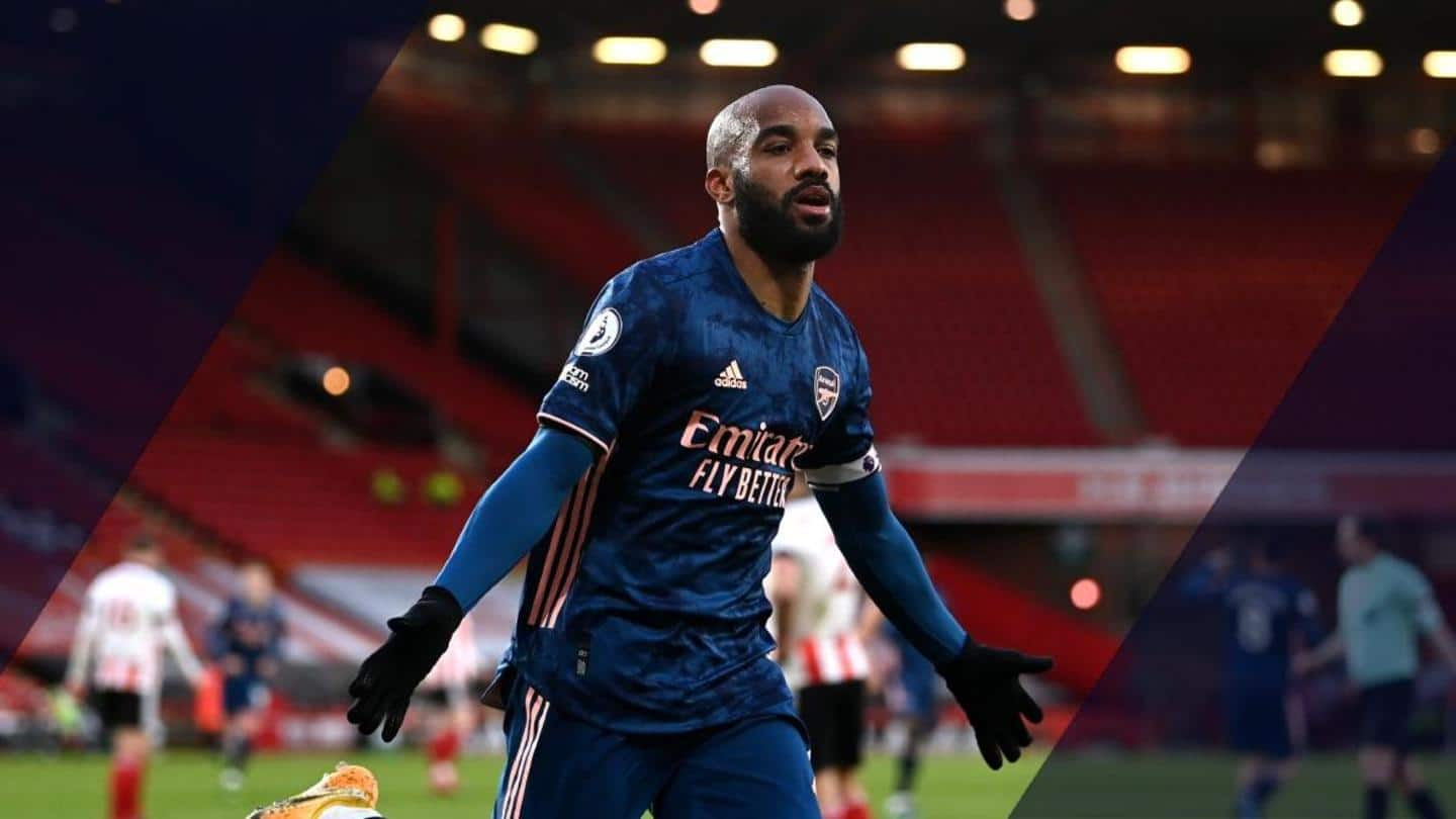 Premier League: Lacazette scores brace as Arsenal ease past Sheffield