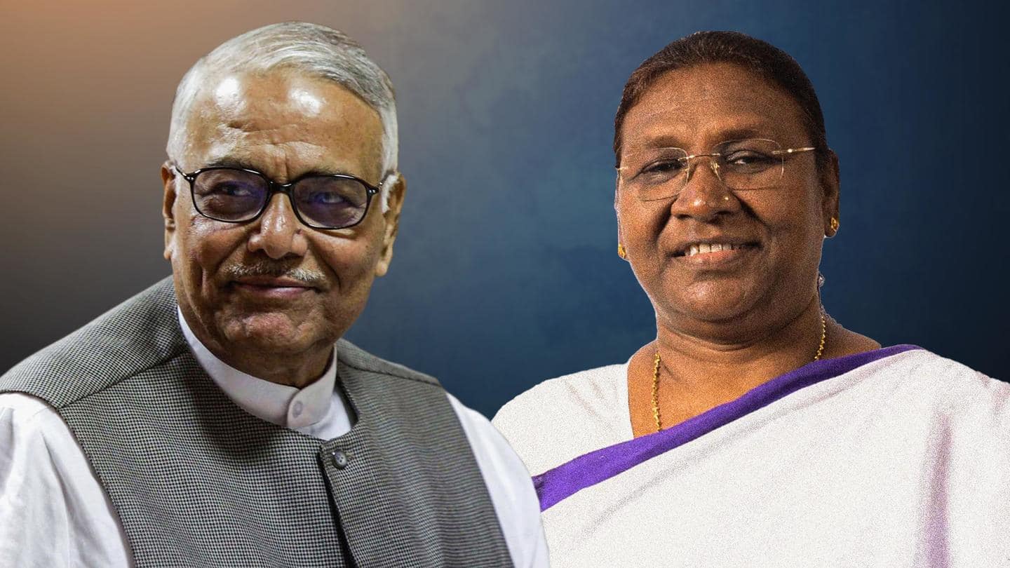 NewsBytesExplainer: What numbers say about Sinha vs Murmu presidential  contest | NewsBytes