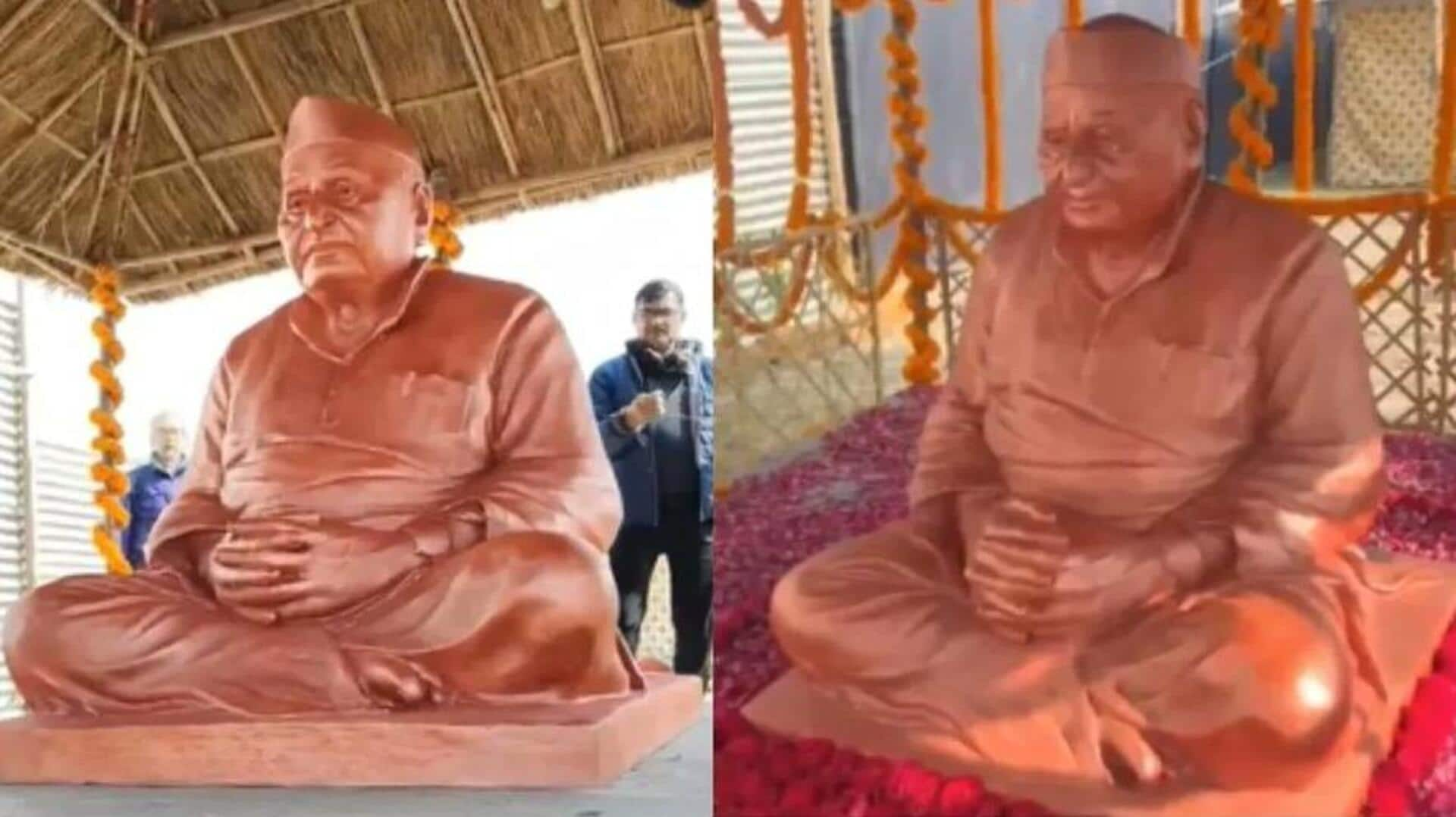 Why Mulayam Yadav's statue at Maha Kumbh has sparked row