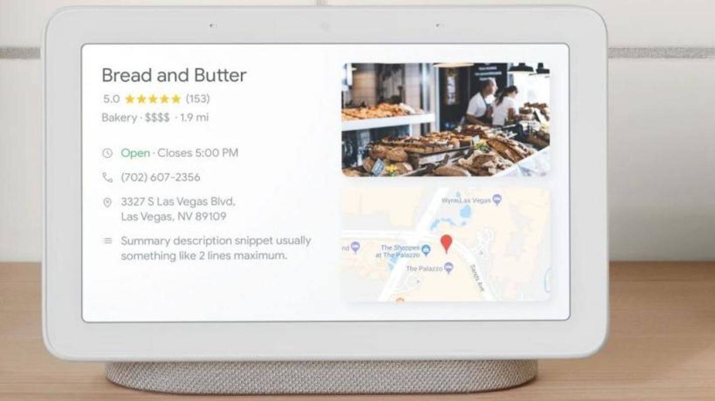 Google Hub capabilities with visual content Google Hub capabilities with visual content