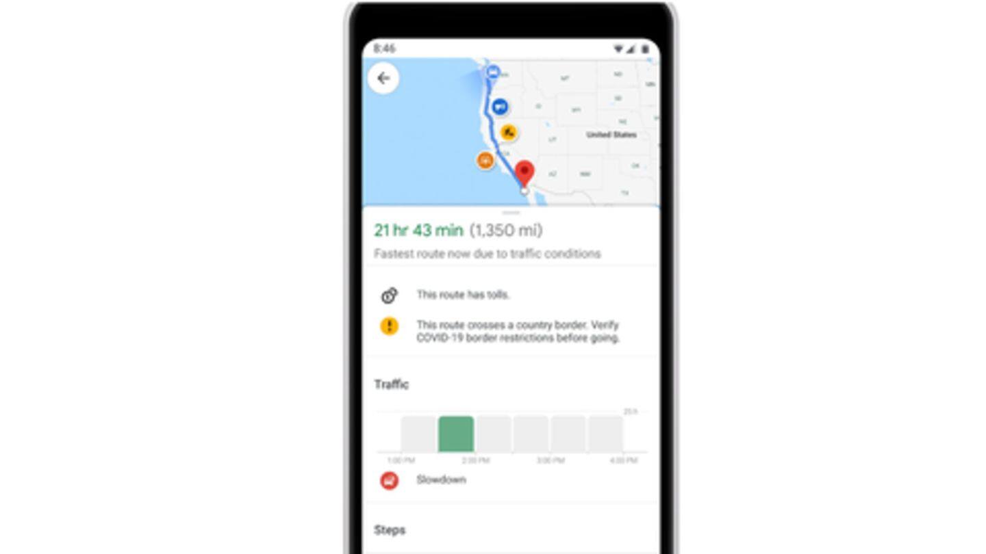Notifications on COVID-19 checkpoints along routes Notifications on COVID-19 checkpoints along routes