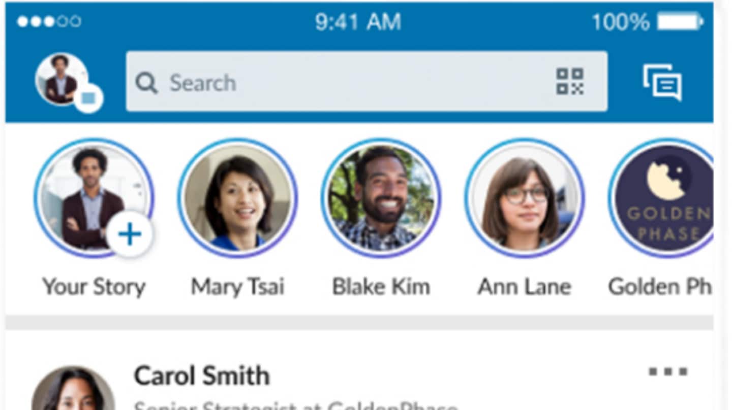 LinkedIn launches Stories in India LinkedIn launches Stories in India