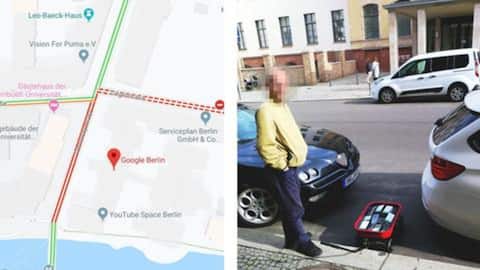 Using 99 phones, he 'hacked' Maps to show fake traffic