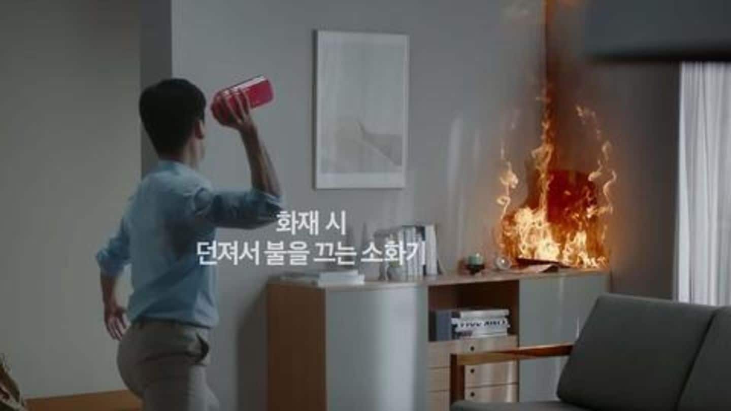 Samsung's fancy new 'vase' can save you from unexpected fires
