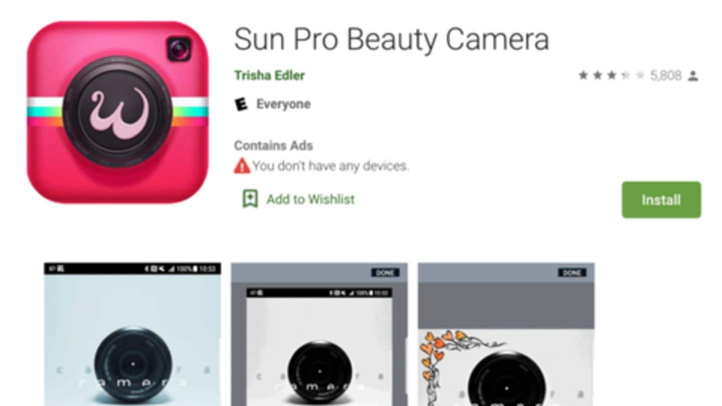 These apps carried the adware These apps carried the adware