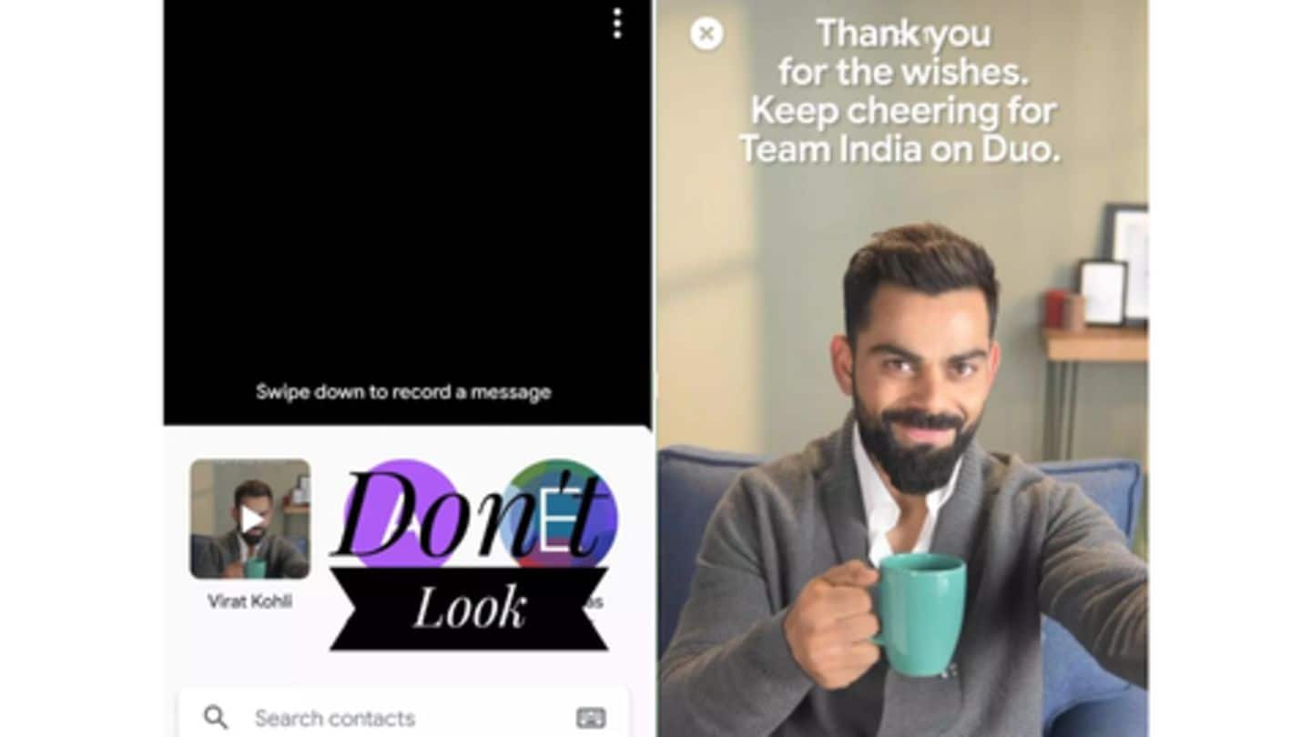 Google Duo accidentally sends push notifications promoting Indian Cricket team