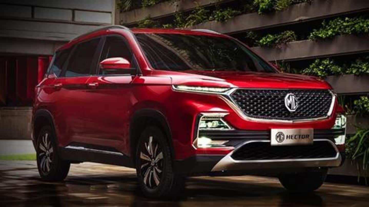 MG Hector, India's first internet car launched at Rs. 12lakh