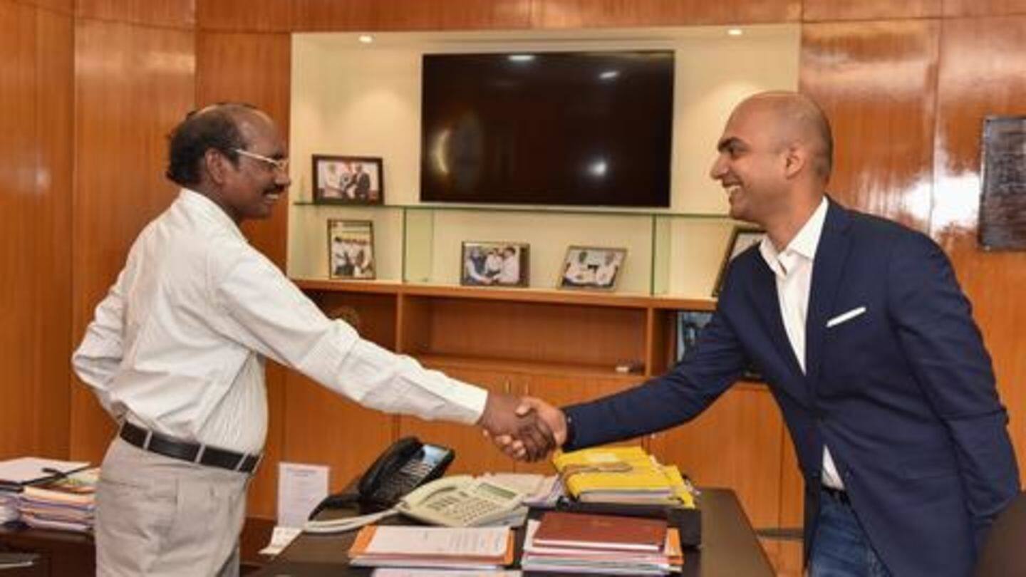 Jain met ISRO chief, tweeted about NavIC on Redmi phones Jain met ISRO chief, tweeted about NavIC on Redmi phones