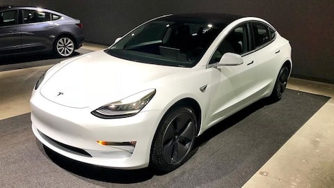 Tesla Model 3 safest car, bags top crash test rating